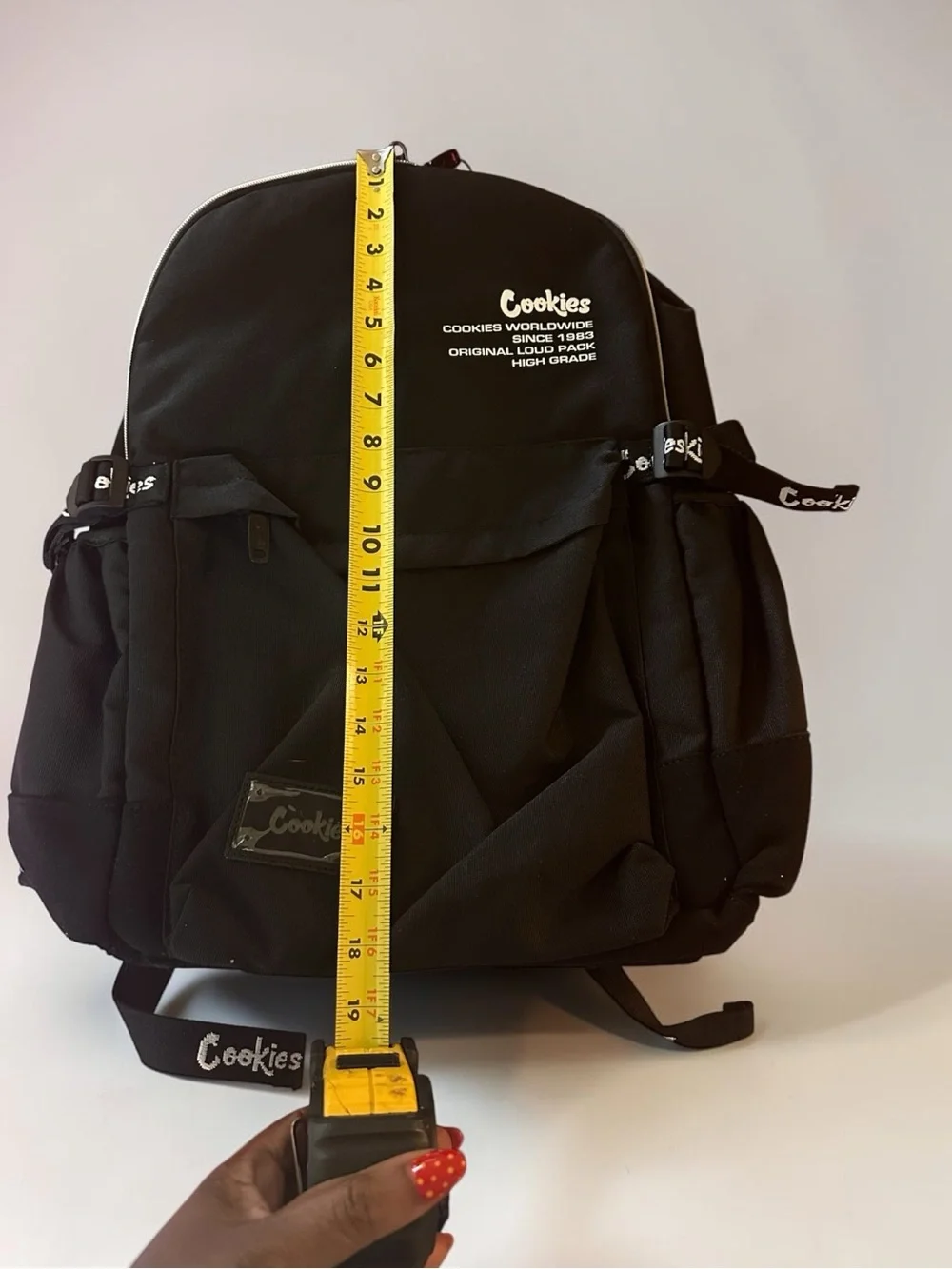 Cookies Black Men's Backpack with Multiple Pockets